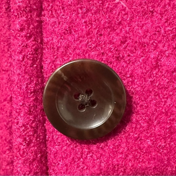 Lands’end Pink Wool Blend, Ladies Pea Coat, Size 10 with two pockets - Picture 5 of 10